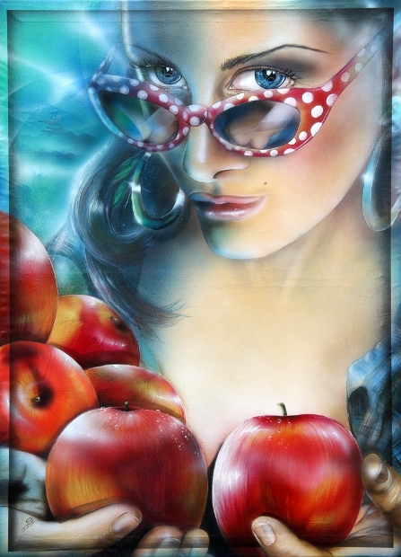 apfel2-aepfel-apples-rote-aepfel-wanttoshakeyourtree-frauenbilder-erotic-art-akt-frauen-gemaelde-malerei-christine-dumbsky