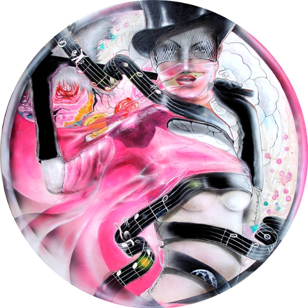 cabaret-bunt-musik-weltall-blumen-zylinder-frau-akt-dumbsky_1076b