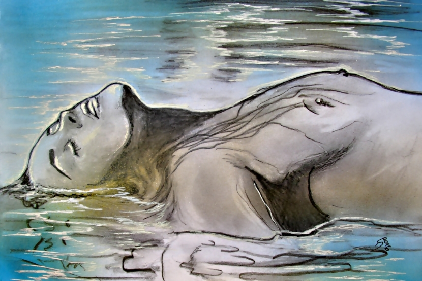 erotic-art-frauenbilder-akt-fine-art-gemaelde-malerin-christine-dumbsky-akt-wasser-frau-bo-derek-zeichnung