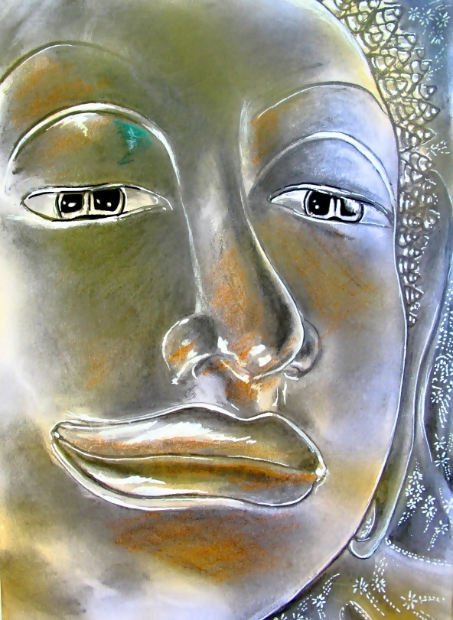 erotic-art-frauenbilder-akt-fine-art-gemaelde-malerin-christine-dumbsky-buddah-budda-budah-buddhismus