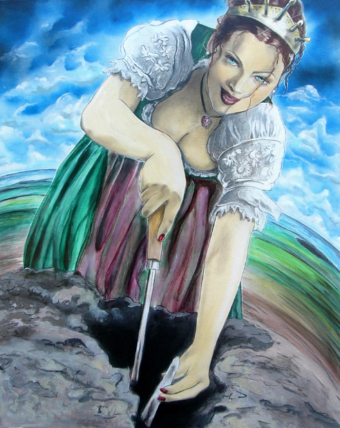 erotic-art-frauenbilder-akt-fine-art-gemaelde-malerin-christine-dumbsky-spargel-koenigin-sommerach-erotisches-landschaftsmotiv