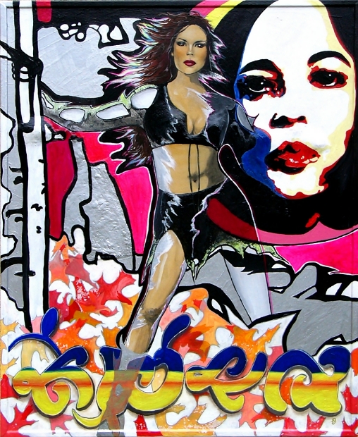 erotic-art-frauenbilder-akt-fine-art-gemaelde-malerin-christine-dumbsky-spice-girl-victoria-beckham-grafiti-graffitti-graffiti-grafitti