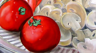 Ausschnitt aus Gemlde Mahlzeitserie von Christine Dumbsky, Tomaten gemalt, Bodypainting, Bodypaint, Bodypaintings, Bodypaints, Bodyart, Krpermalerei, Bodyarts, Krperkunst, bodypainter, bodypainterin, Livemalerei, Kunst, Airbrush, airbrusher, airbrusherin, brusher, brusherin, liveknstler, livekuentstler, livemaler, livemalerin, performanceknstler, performance knstler, performancekuenstler, performance kuenstler, performanceknstlerin, performance artist, Live Kunst, Gesprchsffner, Gespraechsffner, nachhaltige Werbung durch social media und guerillamarketing, der Zuschauer wird instrumentalisiert zum Werbetrger und Vervielfltiger, malerin, Messeknstler, Messeknstlerin, Eventgestaltung, Messen, Messe, Event, Events, Veranstaltungen, Veranstaltung, Firmenveranstaltungen, Feste, Feiern, presse, pressekonferenz, presseartikel, promotion, promotionveranstaltung, presseaktionen, presseaktion, werbeaktion, werbeaktionen, Firmenfeiern, Jubilen, Jubilum, Werbemassnahmen, Werbefotos, Werbung, Werbefoto, Christine Dumbsky, webparadise 